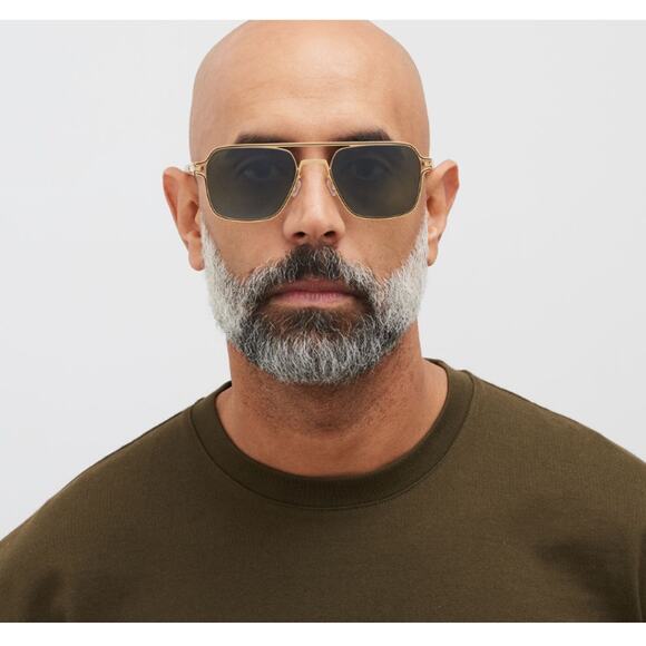 Mykita Men's Gold Black Riku 18HG Eyewear Sunglasses - Picture 2 of 9